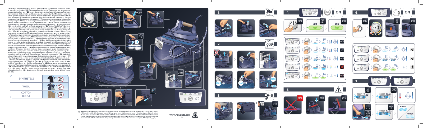 Rowenta DG9248 operation manual