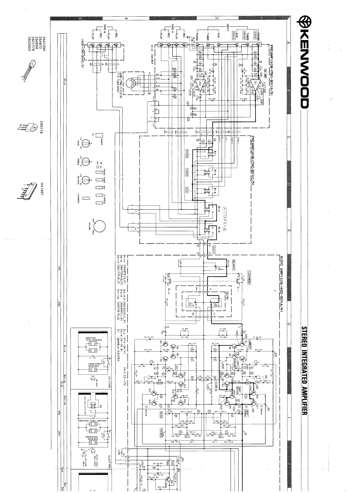 Kenwood KA-300 Schematic