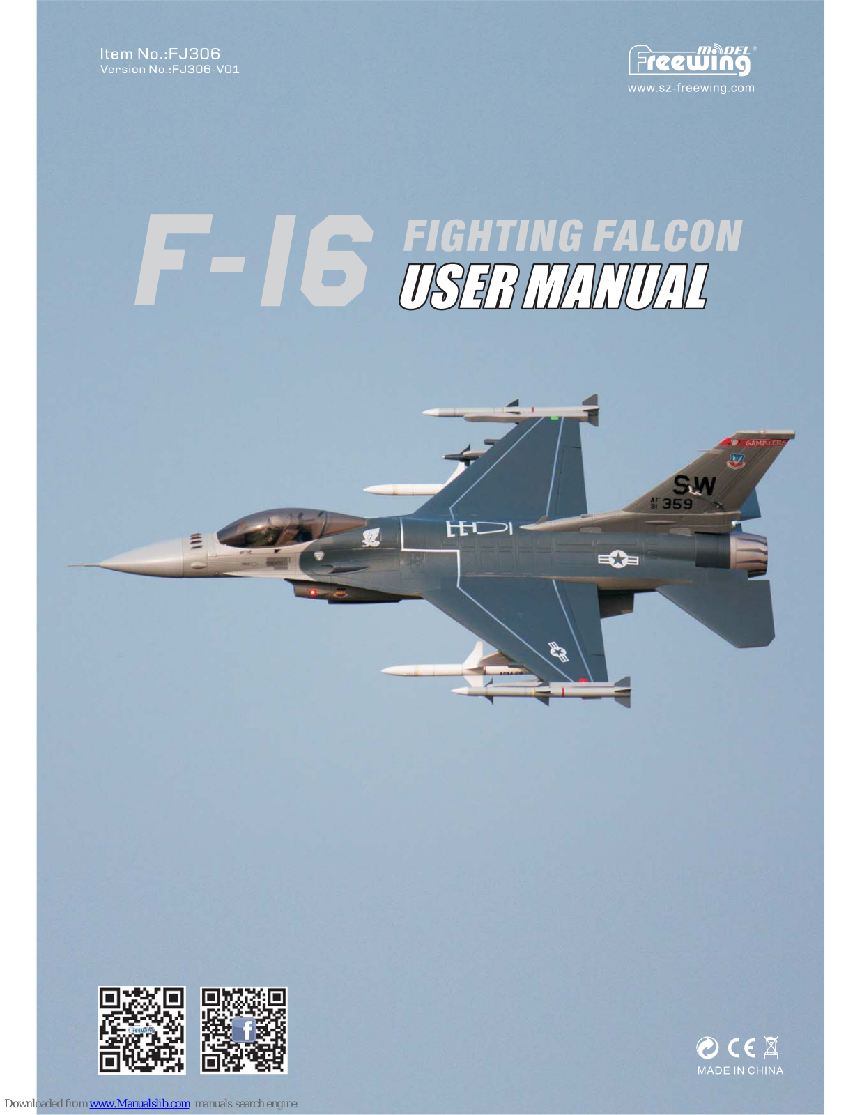Freewing F-16 fighting falcon User Manual - ManualMachine.com