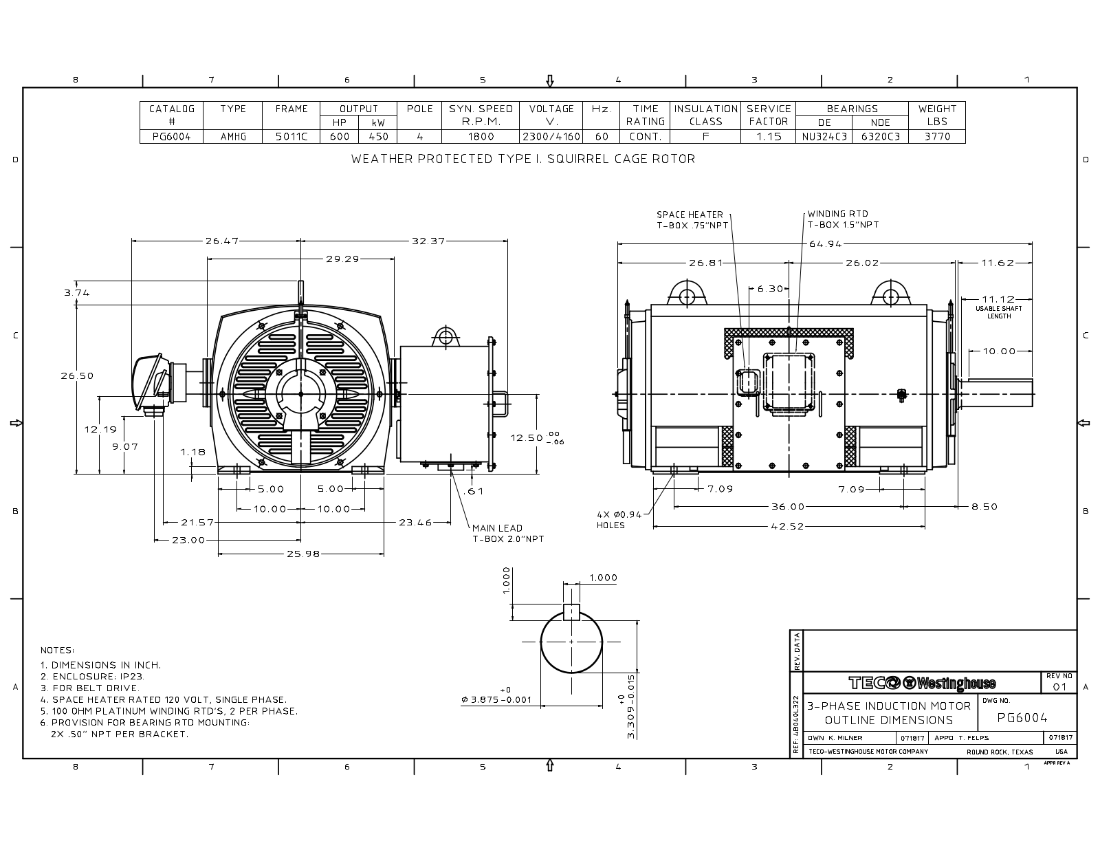 Teco PG6004 Reference Drawing