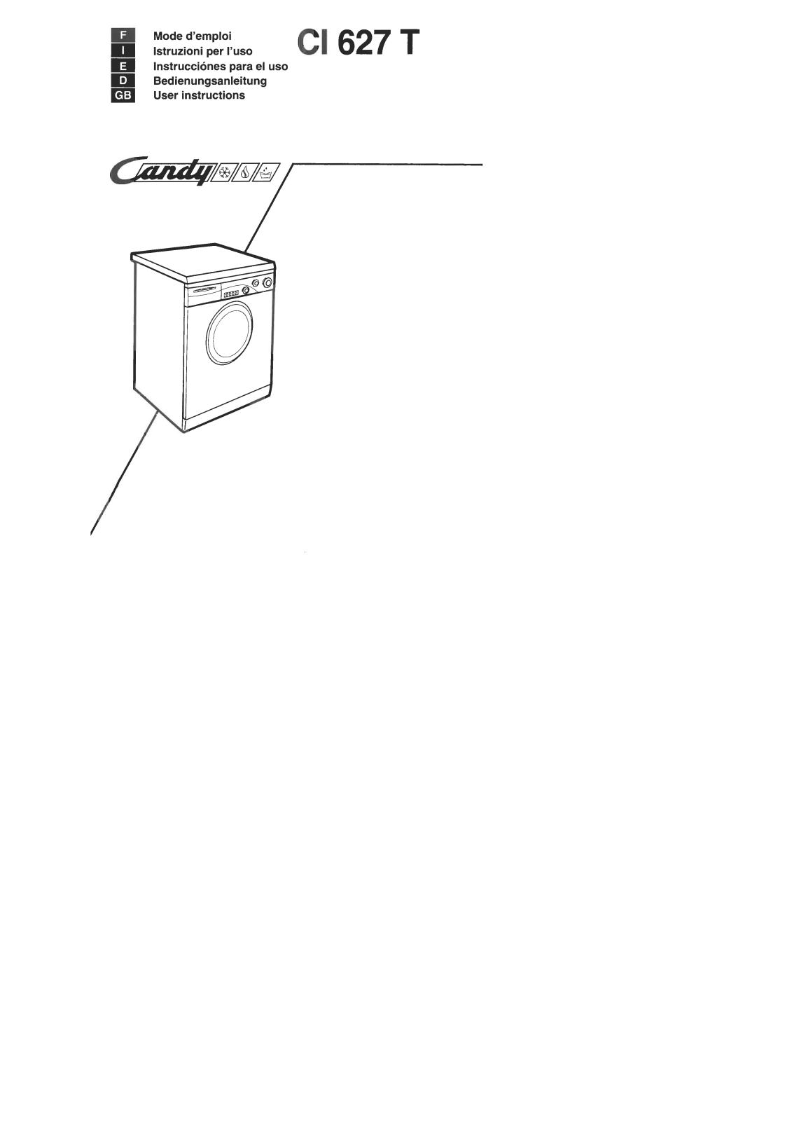 CANDY CI 627 T User Manual