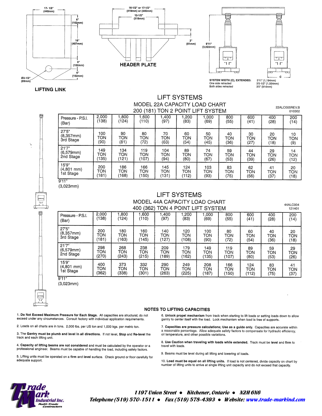 Trade Mark Large Jacking Tower User Manual - ManualMachine.com