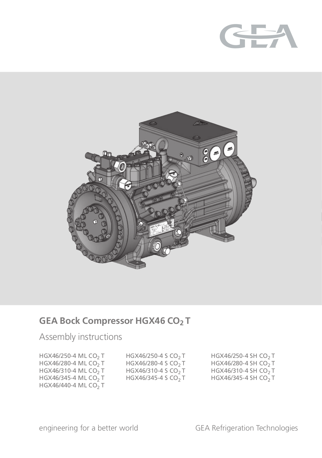 GEA Bock HGX46CO2T User Manual