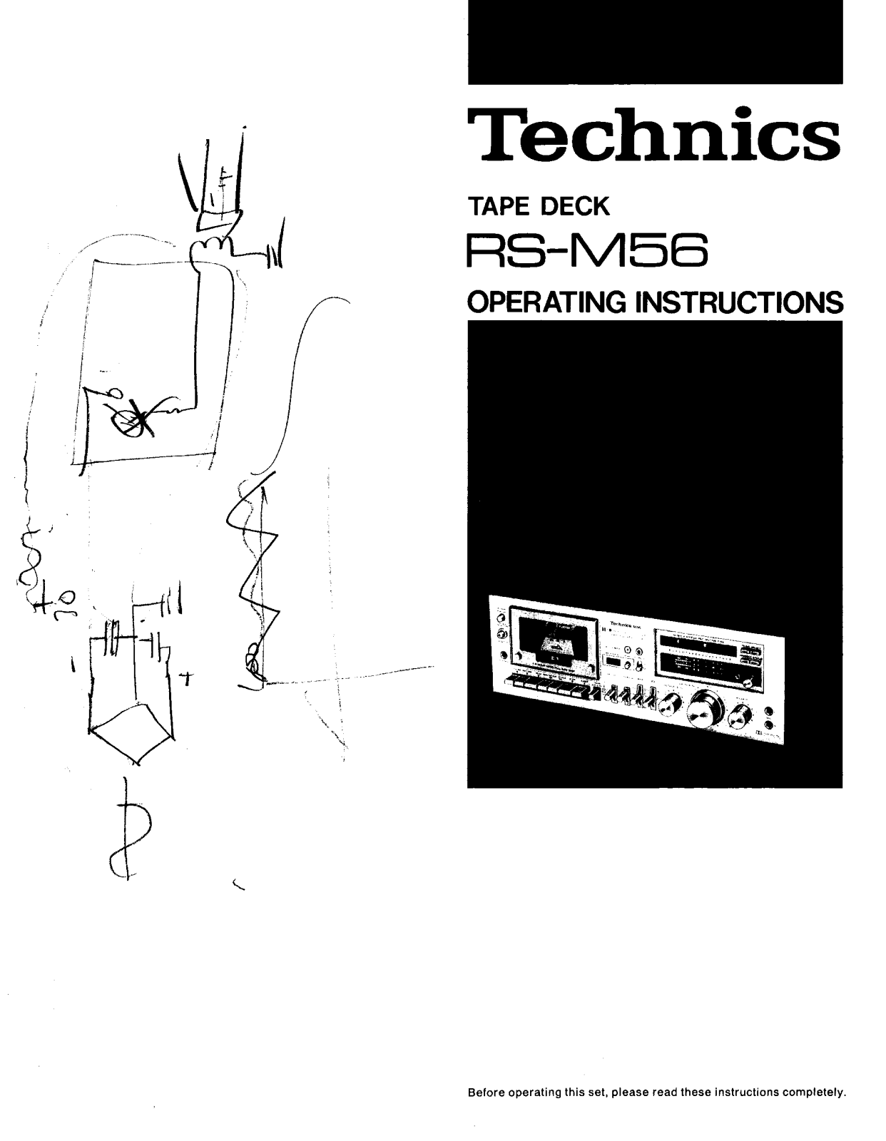 Panasonic RS-M56 User Manual