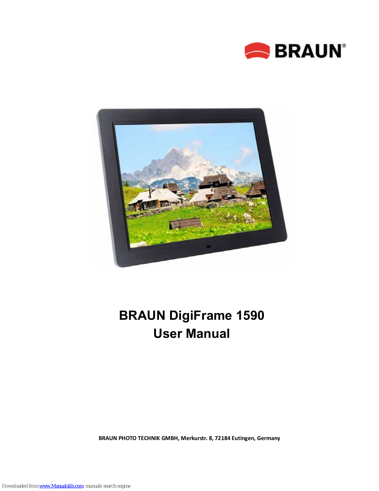 Braun DigiFrame 1590 User Manual