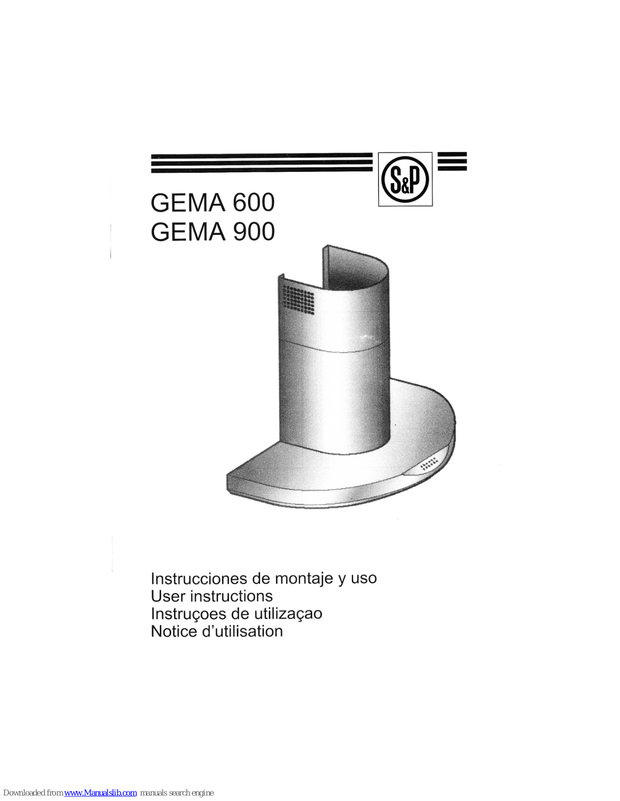 S&P Gema 600, Gema 900 User Instructions