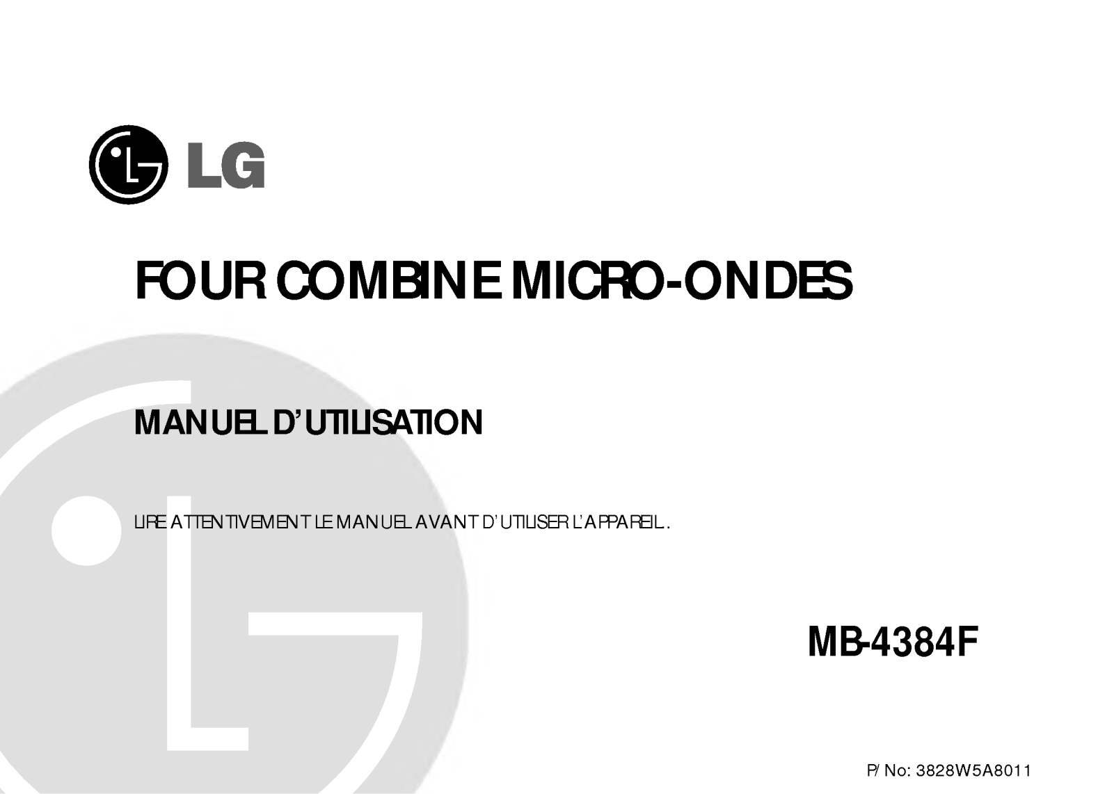 LG MB-4384F User Manual