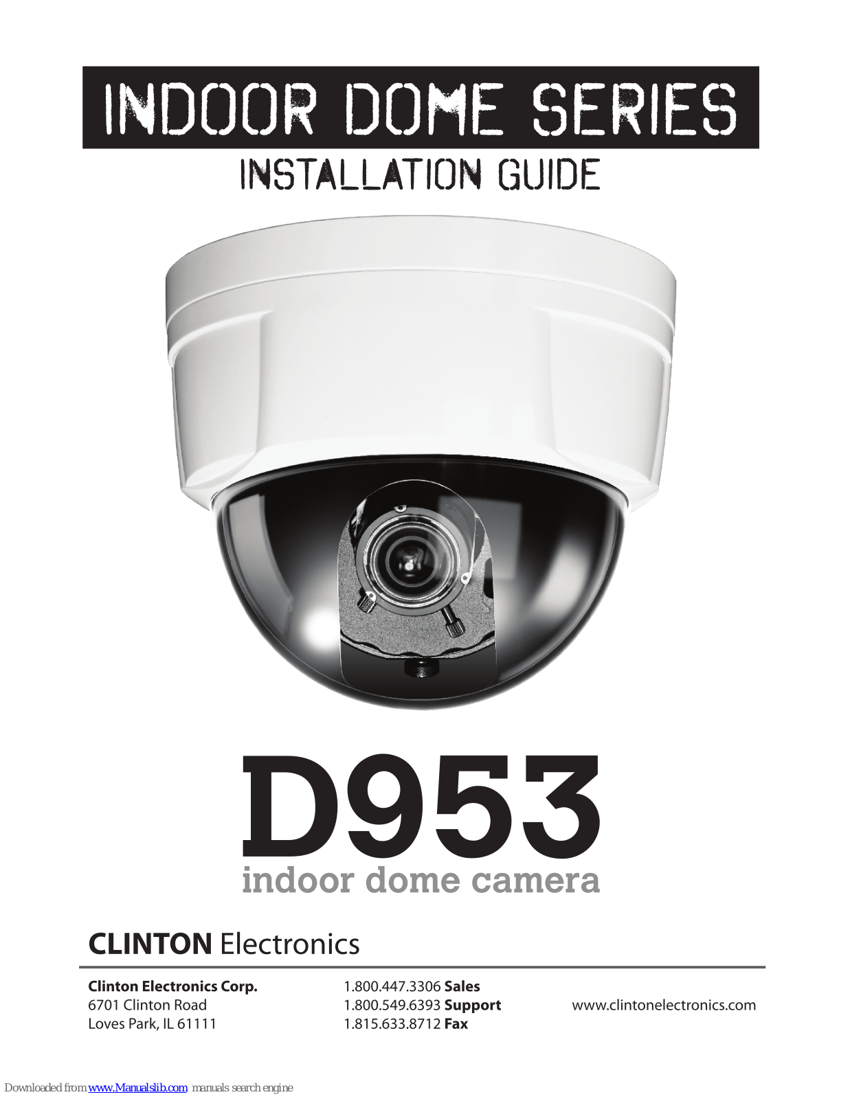 Clinton Electronics D953 Installation Manual