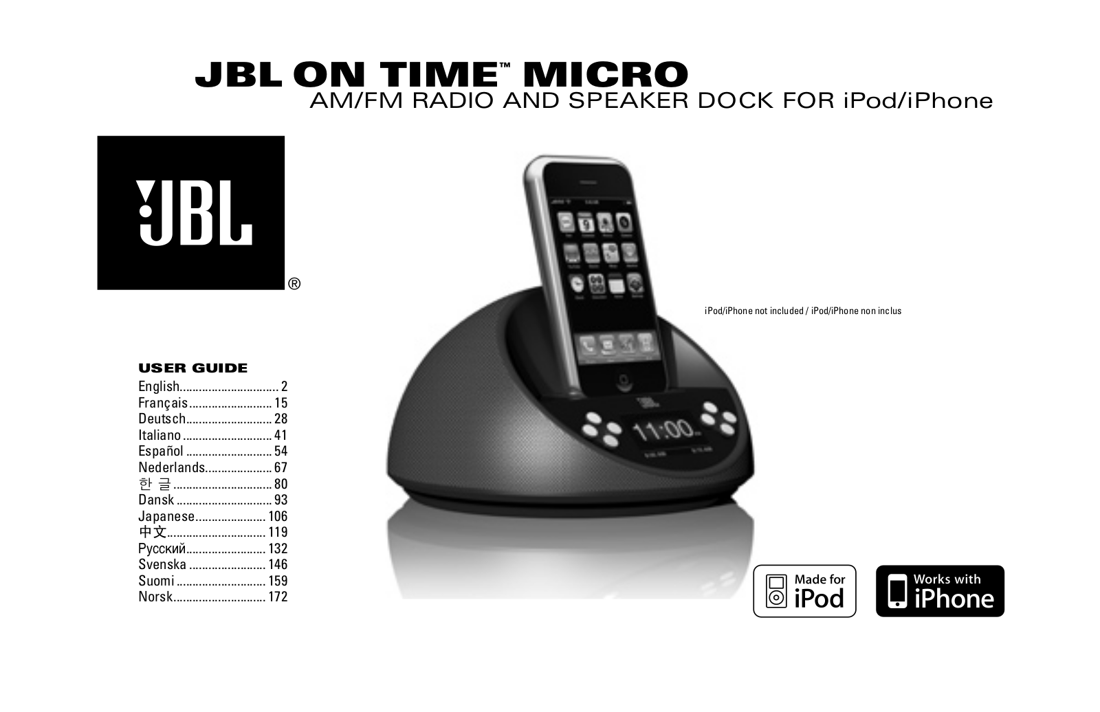 JBL On Time Micro User Manual