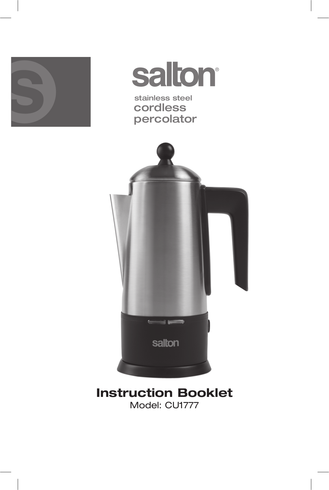 Salton CU1777 User Manual