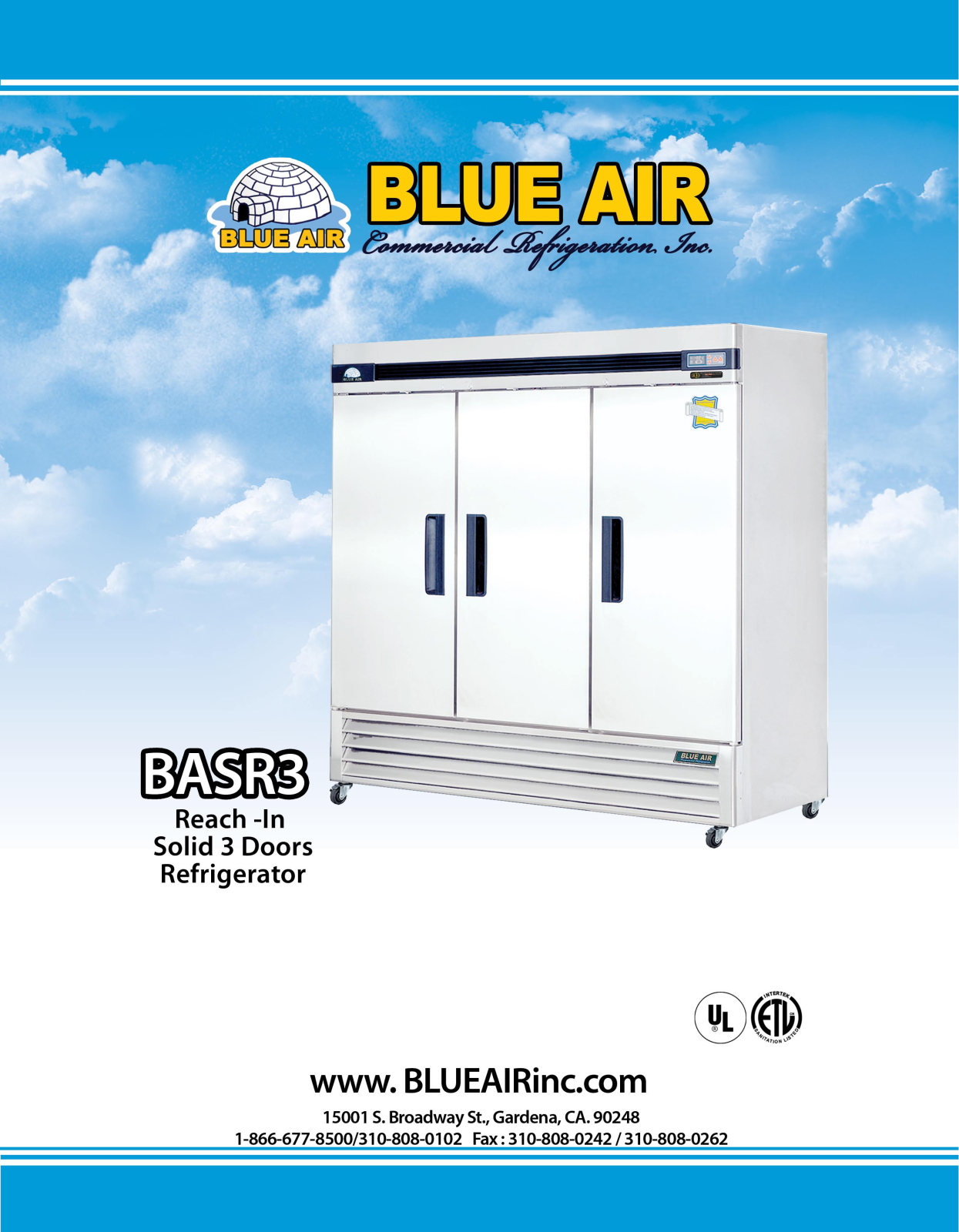 Blue Air BASR3 User Manual