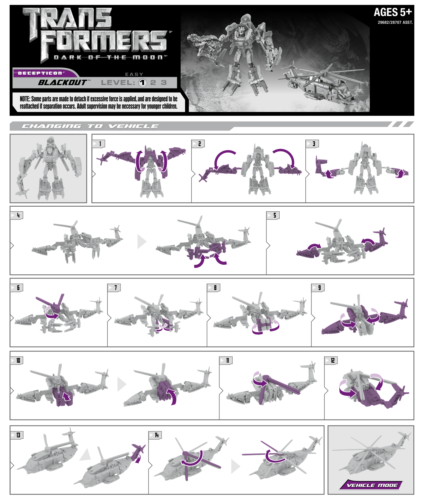 HASBRO TRANSFORMERS Commander Class BLACKOUT User Manual