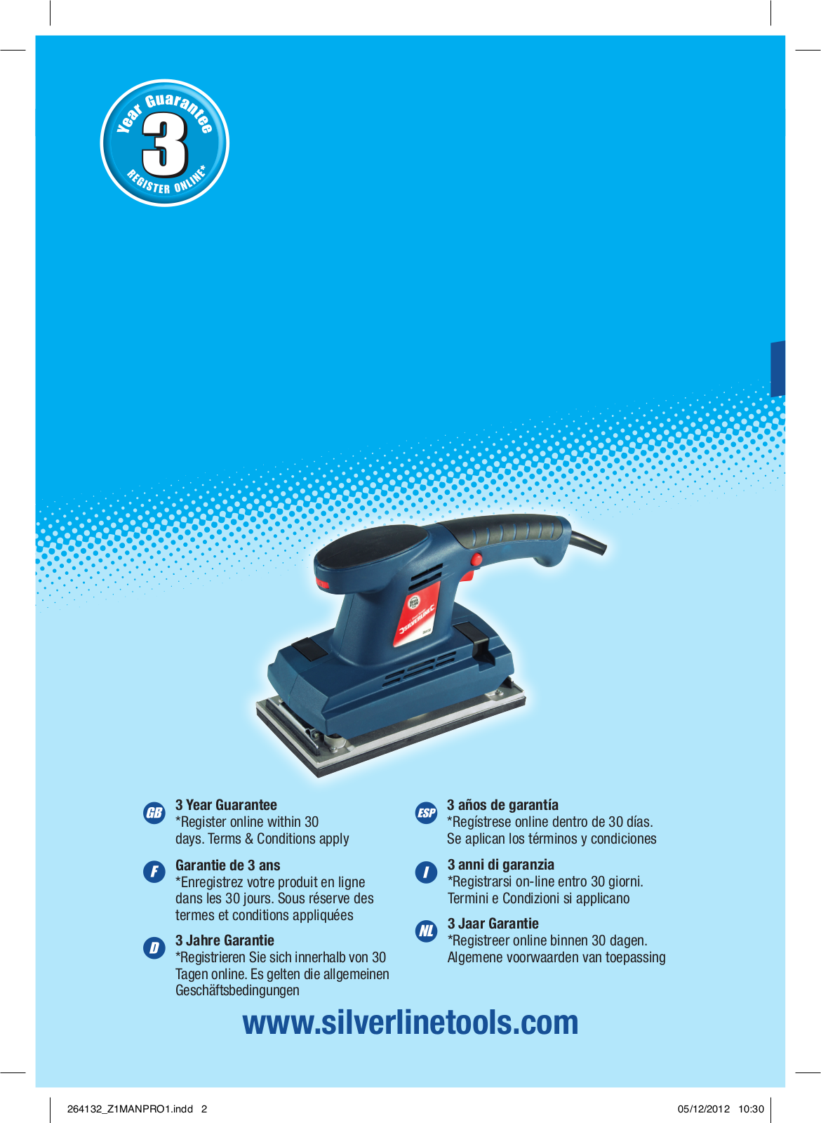 Silverline Sheet Sander User Manual