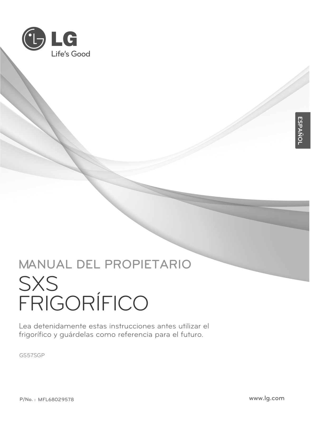 LG GS57SGP Owner's Manual