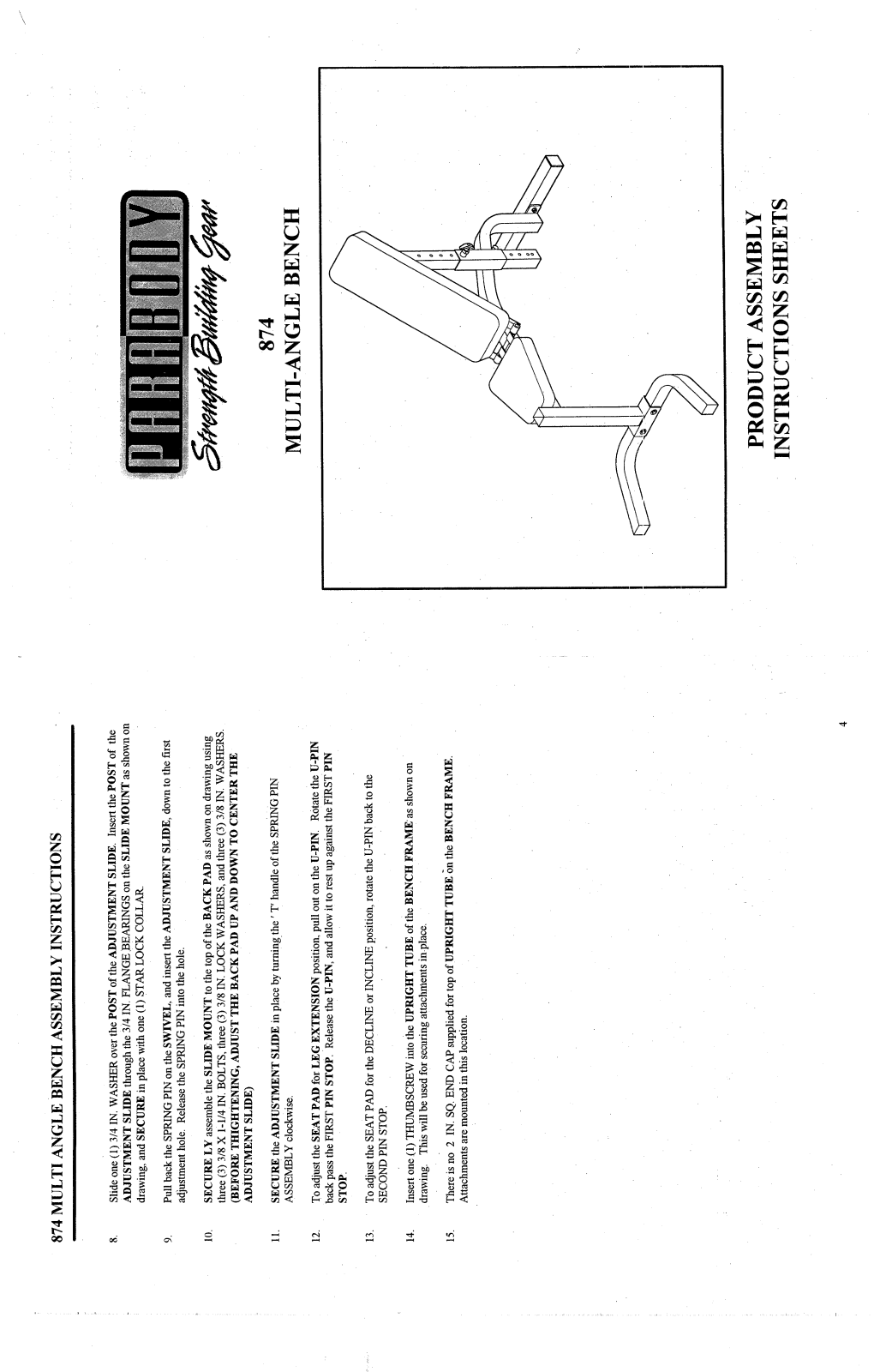 ParaBody 874 User Manual