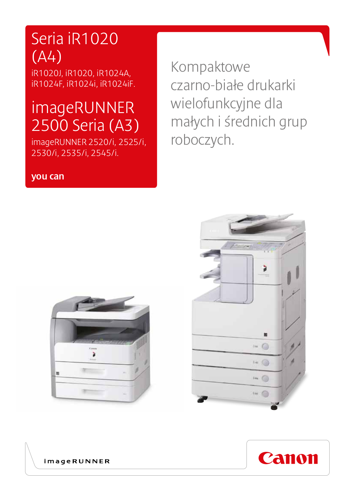 Canon iR1020J, iR1020, iR1024A, iR1024F, iR1024i BROCHURE