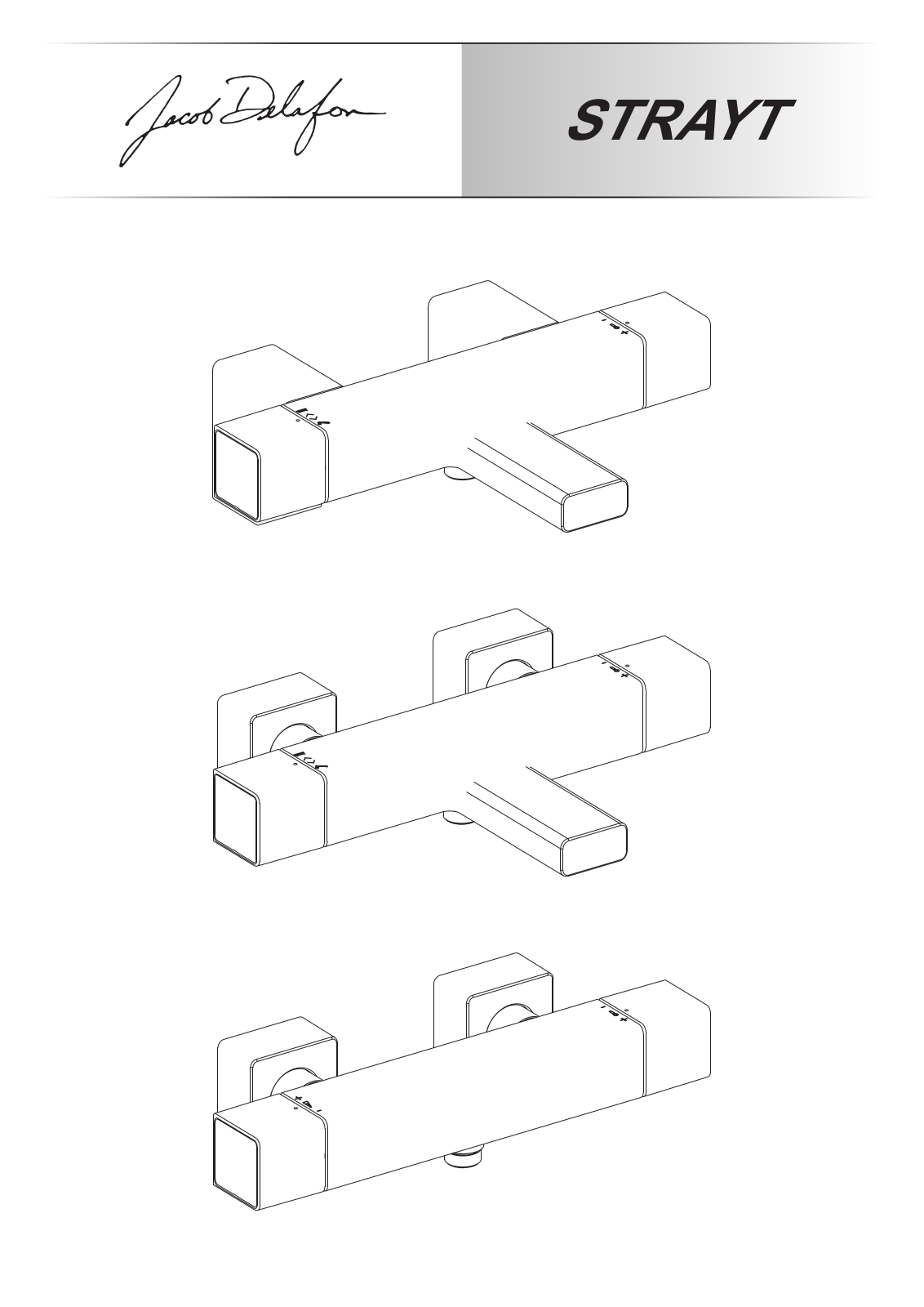 Jacob Delafon STRAYT E9096-CP, STRAYT E9129-CP, STRAYT E9127-CP User guide