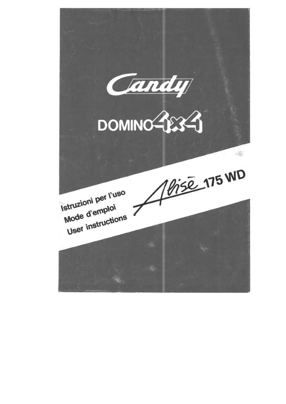 CANDY ALISE 175 WD User Manual