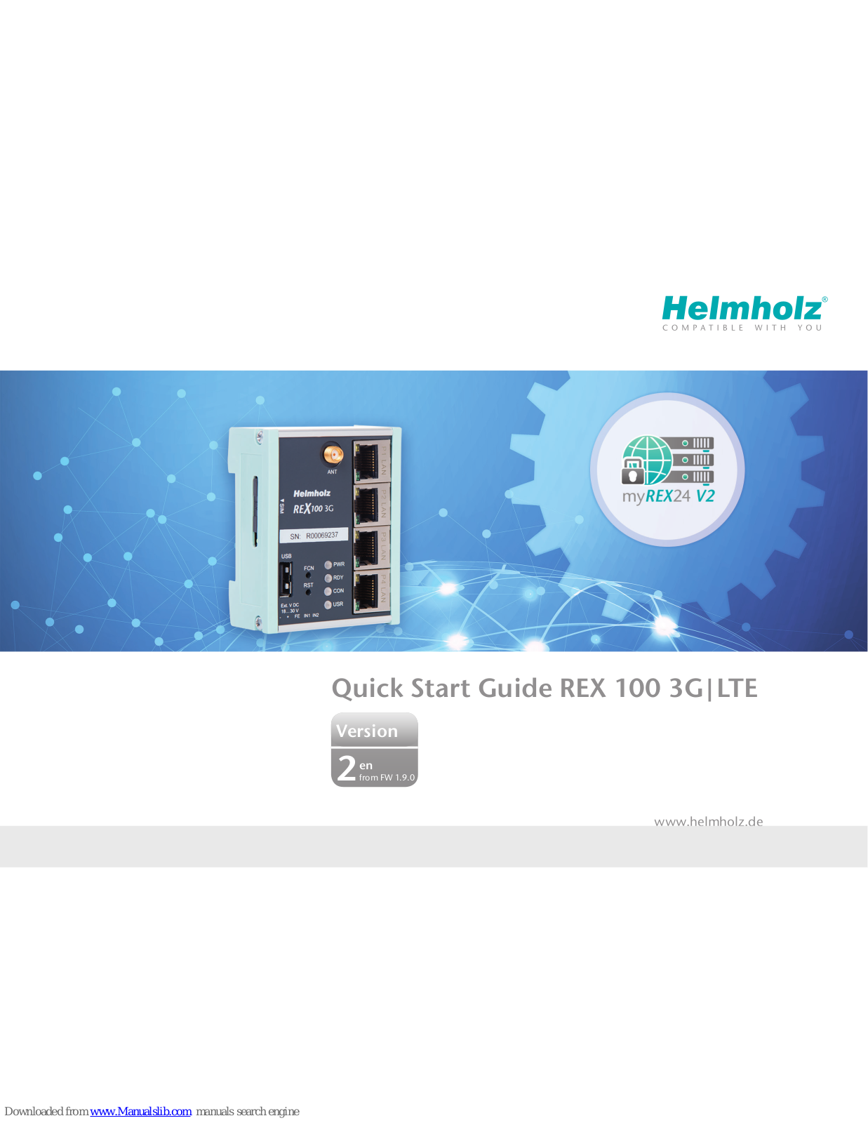 Helmholz REX 100 3G, 700-875-UMT01, REX 100 LTE, 700-875-LTE01 Quick Start Manual - ManualMachine.com