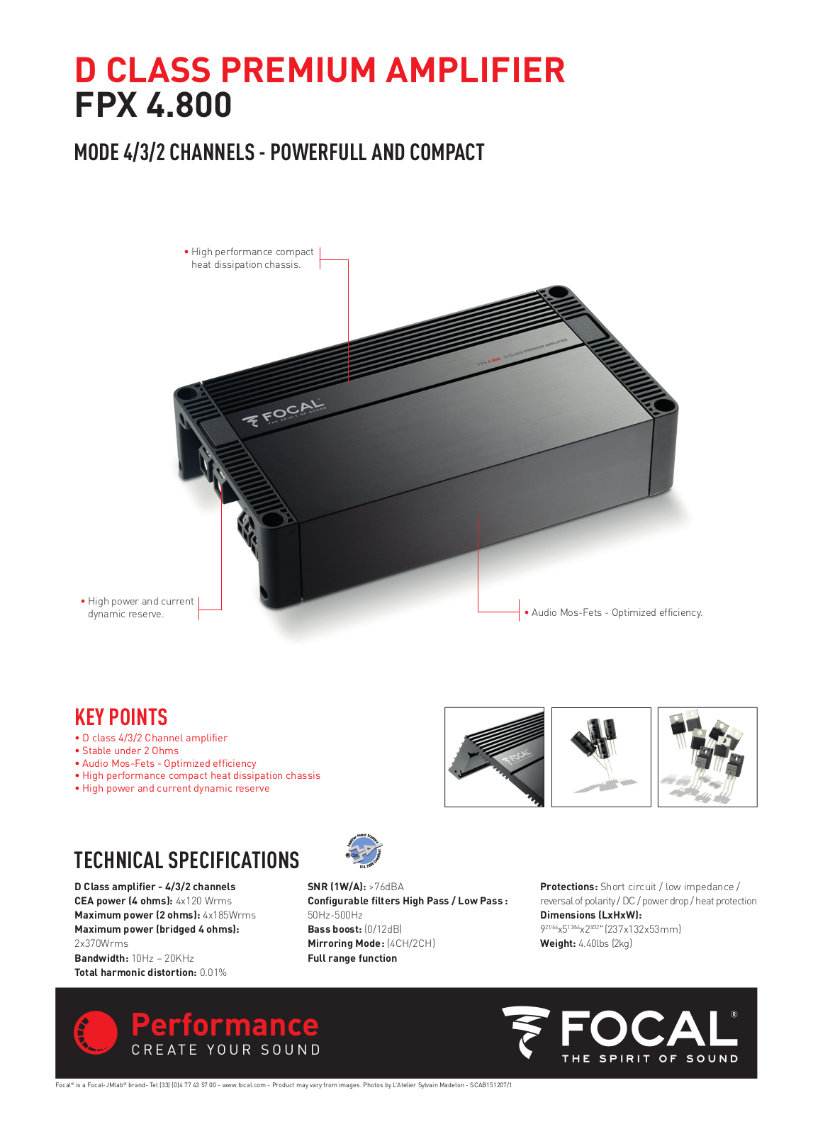 Focal FPX4.800 Info Sheet