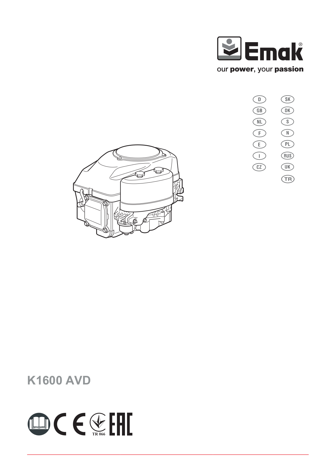 EMAK K1600 AVD Operating Manual