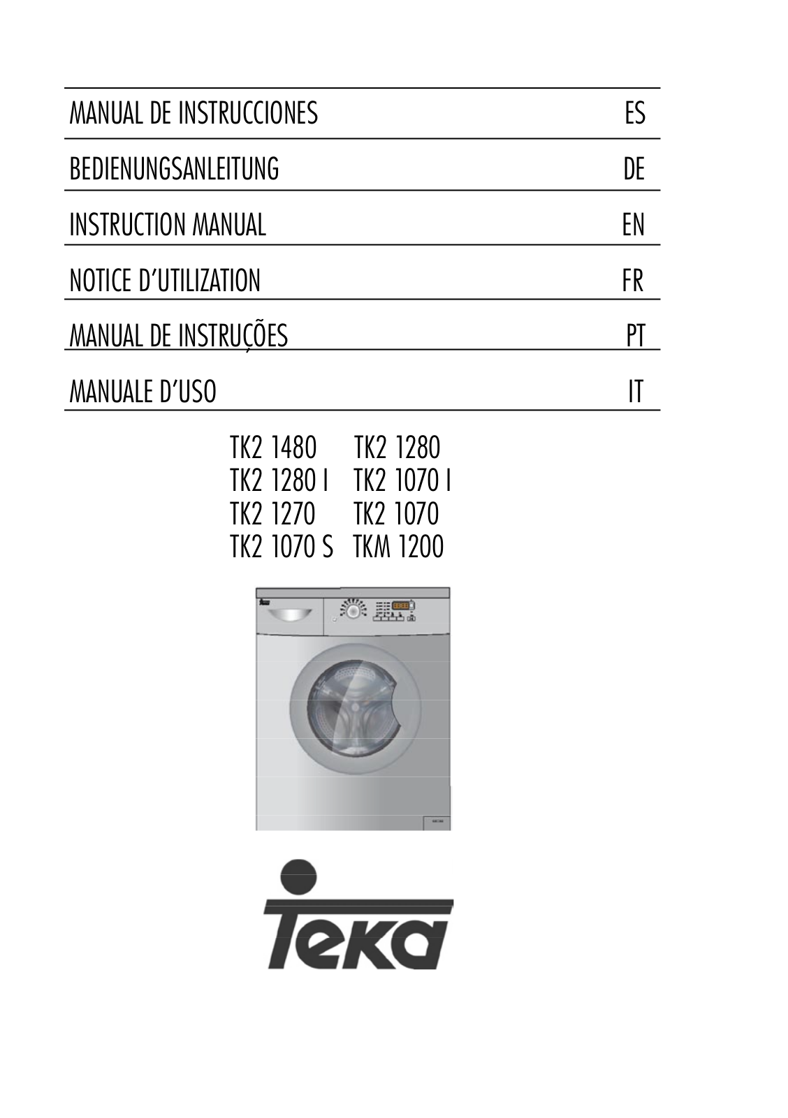 Teka TK2 1070, TK2 1280, TK2 1280 I, TK2 1270, TK2 1070 S User Manual