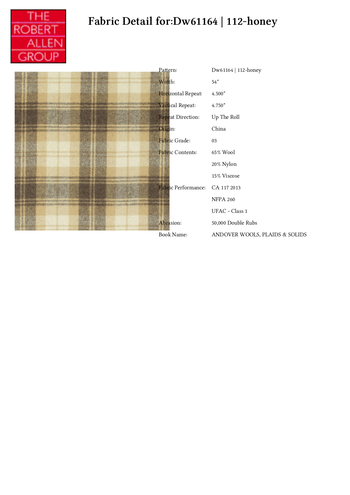 Duralee CRAL5938 Specifications - ManualMachine.com
