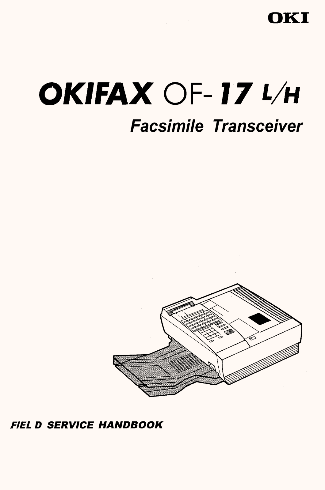 Oki OF-17L H Service manual