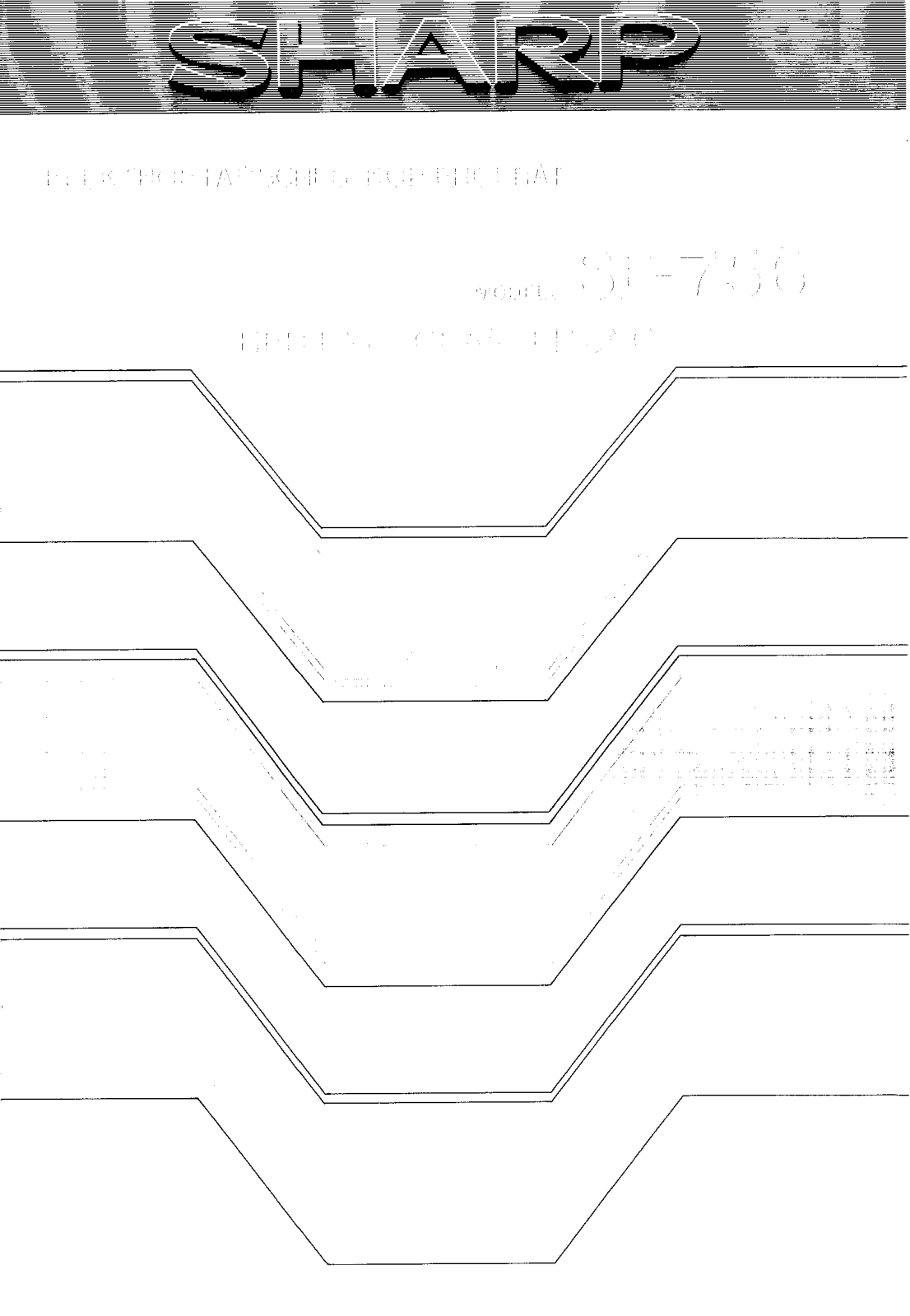 Sharp SF-756 Operation Manual