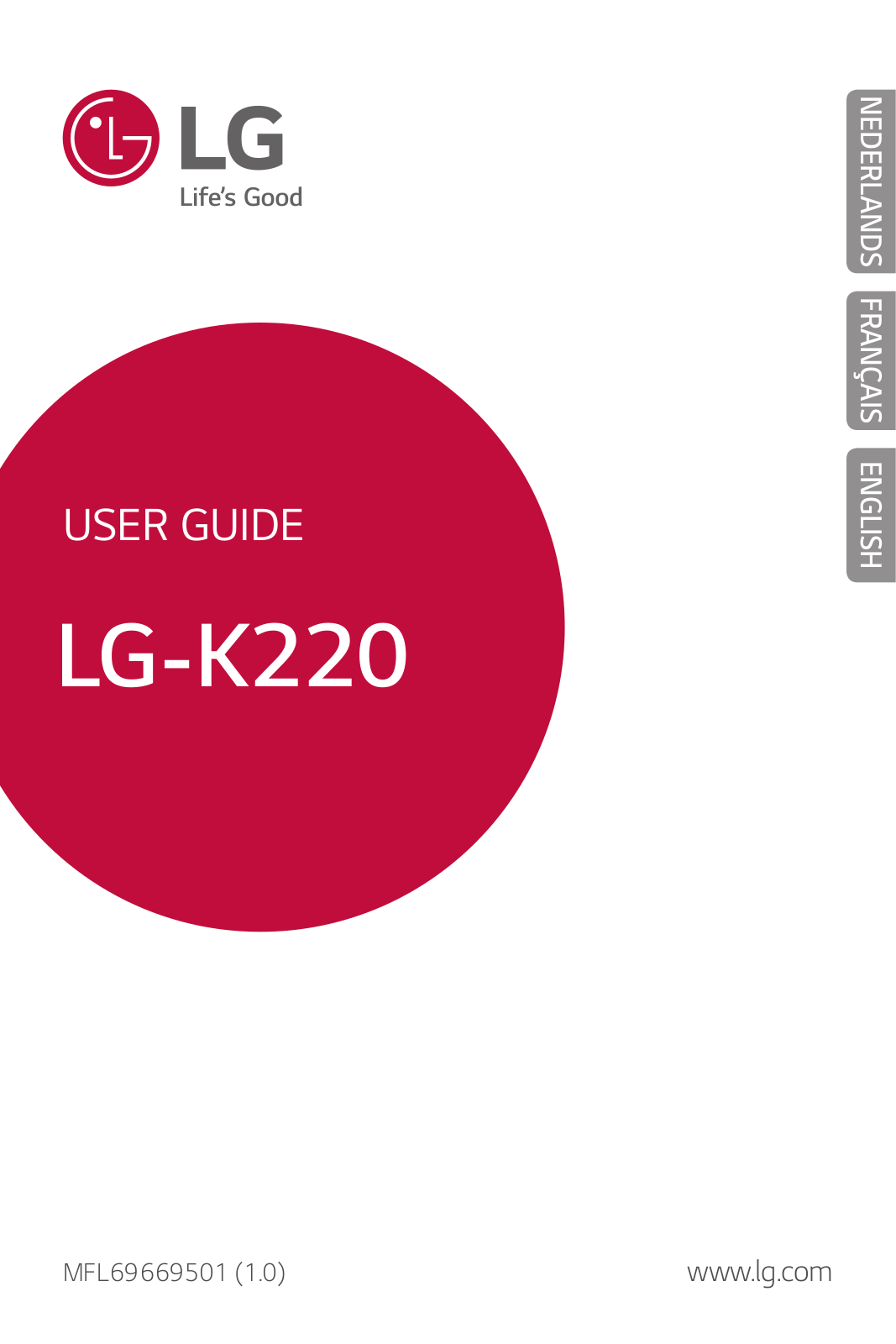 LG LGK220 User manual