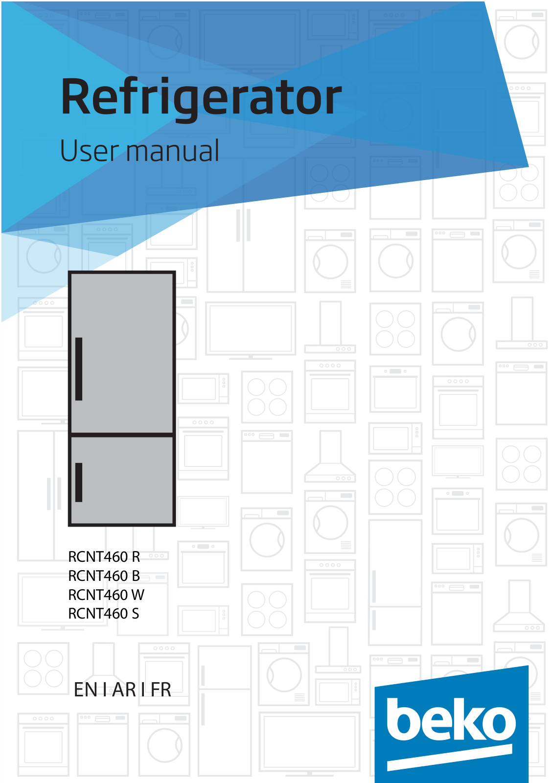 Beko RCNT460 R, RCNT460 B, RCNT460 W, RCNT460 S User manual