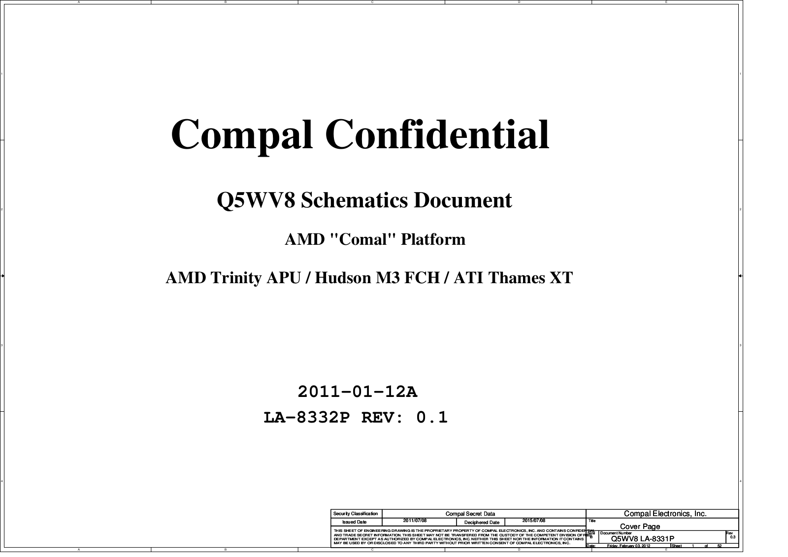 Acer ASPIRE V3-551 Schematics