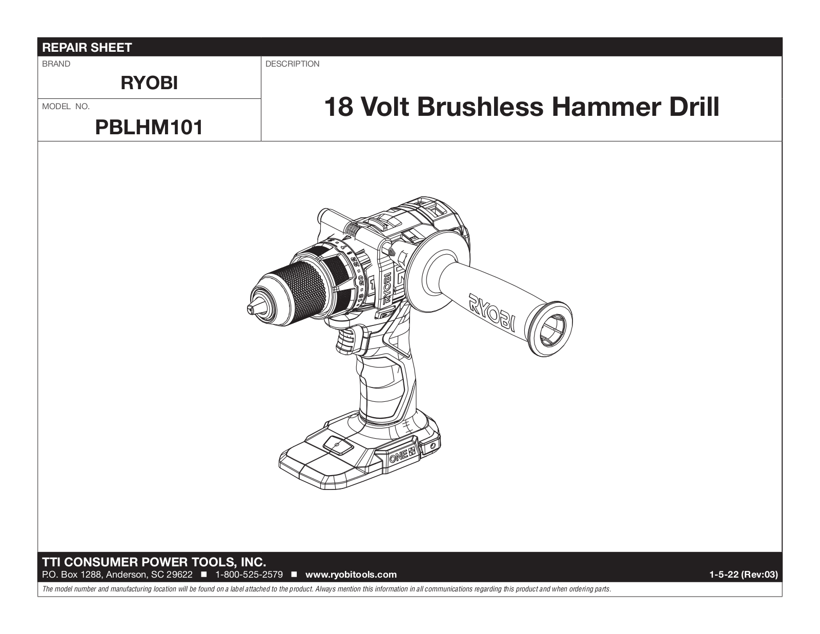 Ryobi PBLHM101 user guide - ManualMachine.com