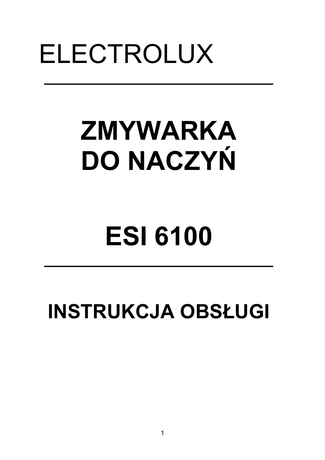 AEG ESI6100 User Manual