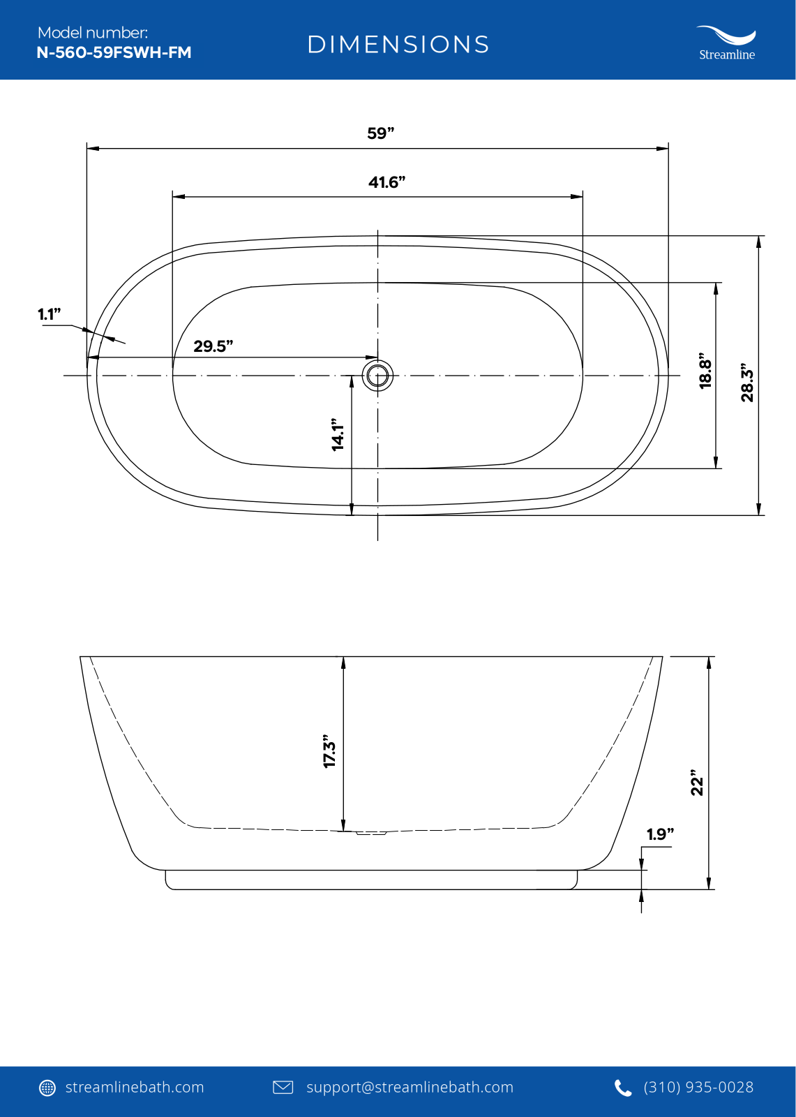 Streamline Bath SLBH7852 Specifications - ManualMachine.com