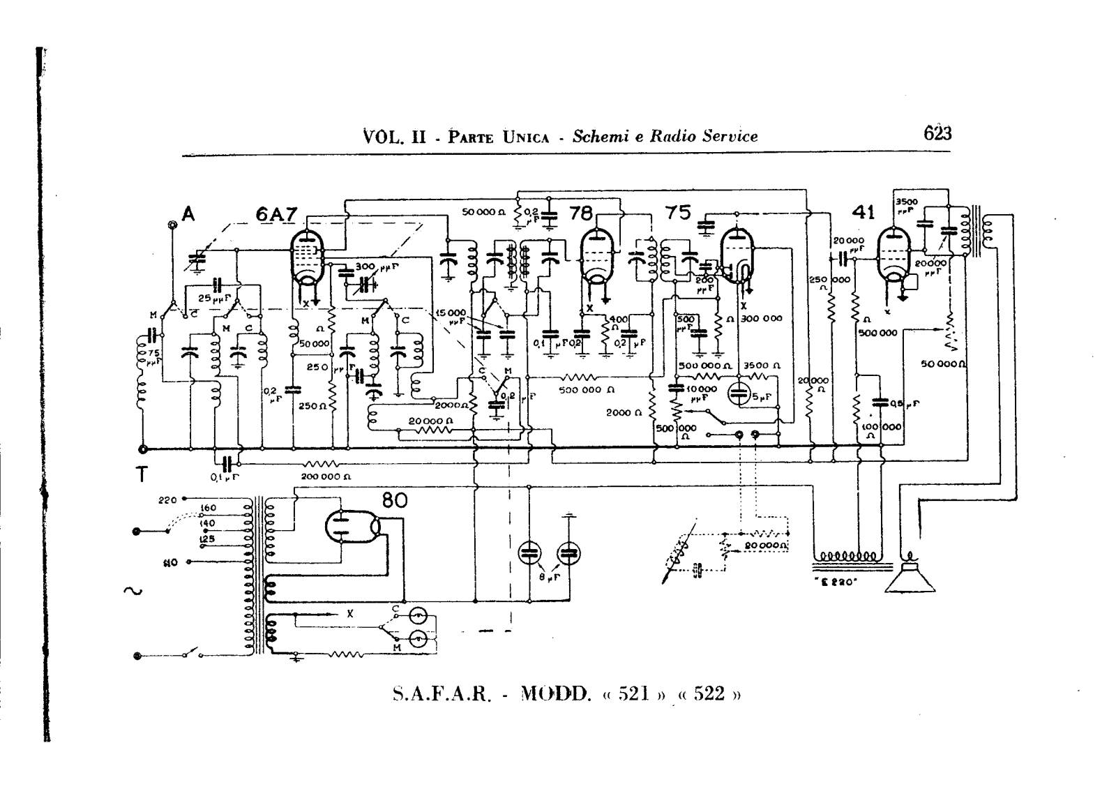 Safar 521, 522 schematic