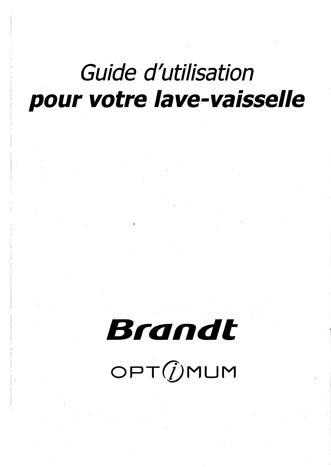 BRANDT A 210 User Manual