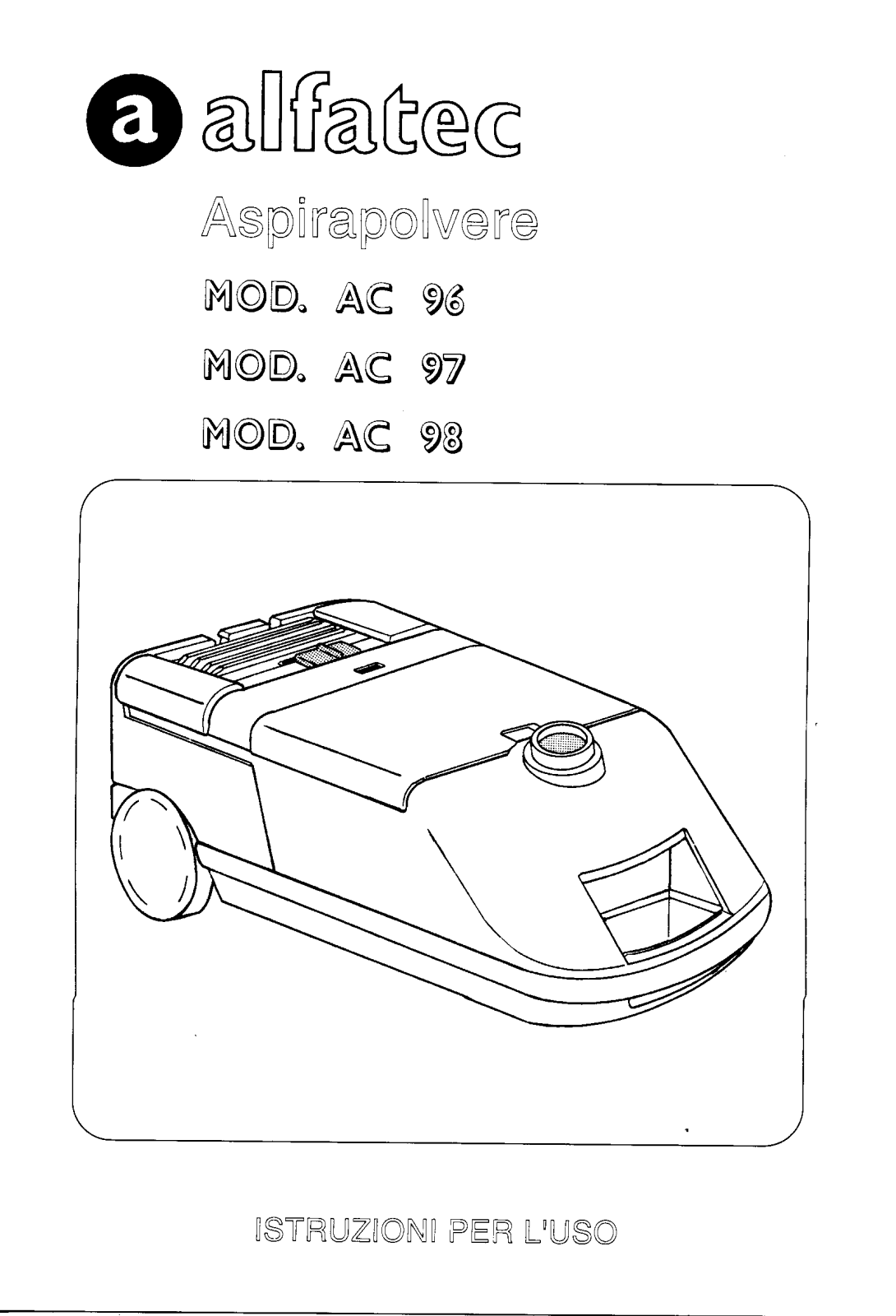 Alfatec AC96, AC98, AC98E, AC97 User Manual