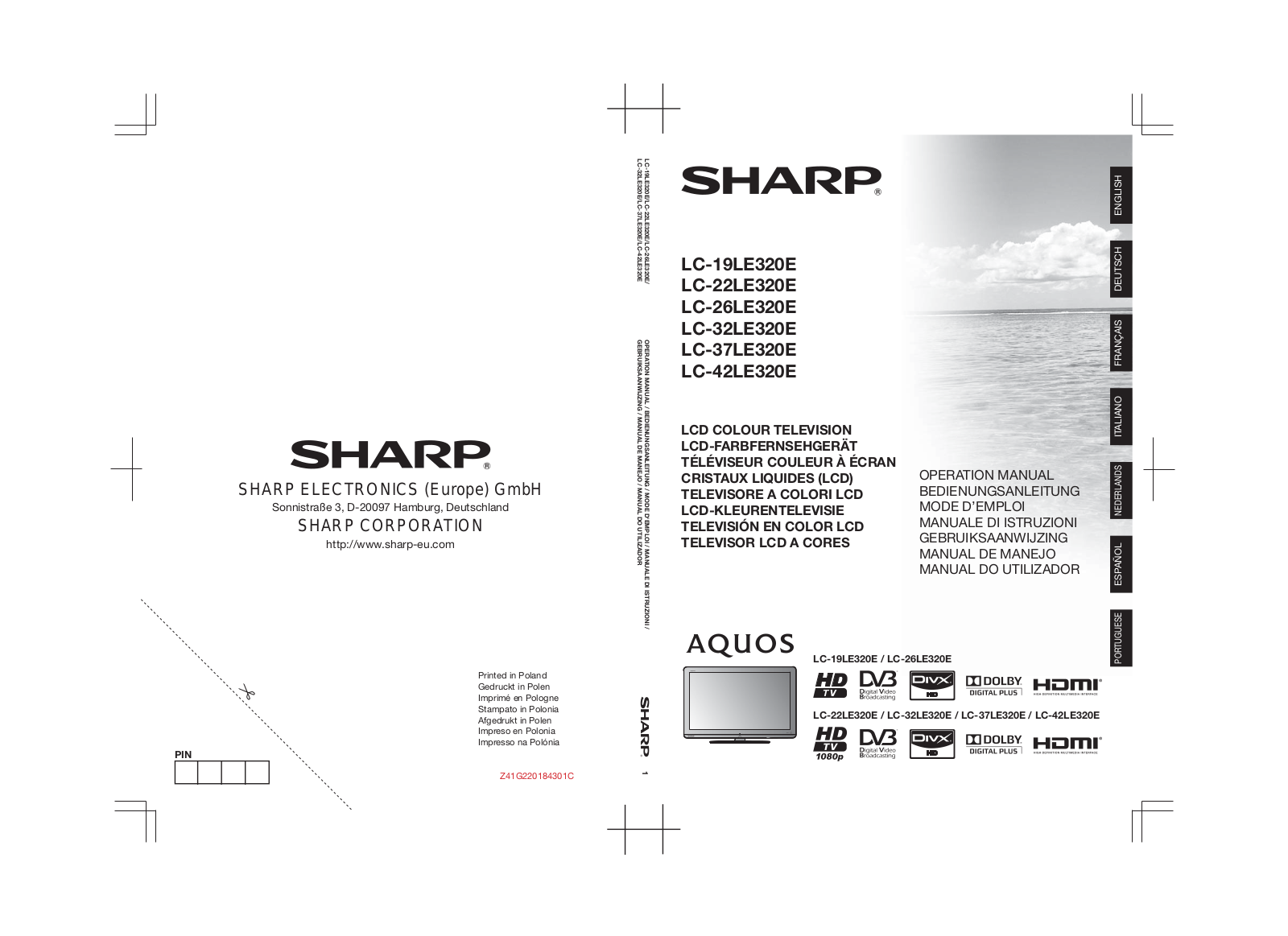 SHARP LC-42A66ME, LC-42D64U, LC-42SH7, LC-26LE430, LC-32D12 User Manual