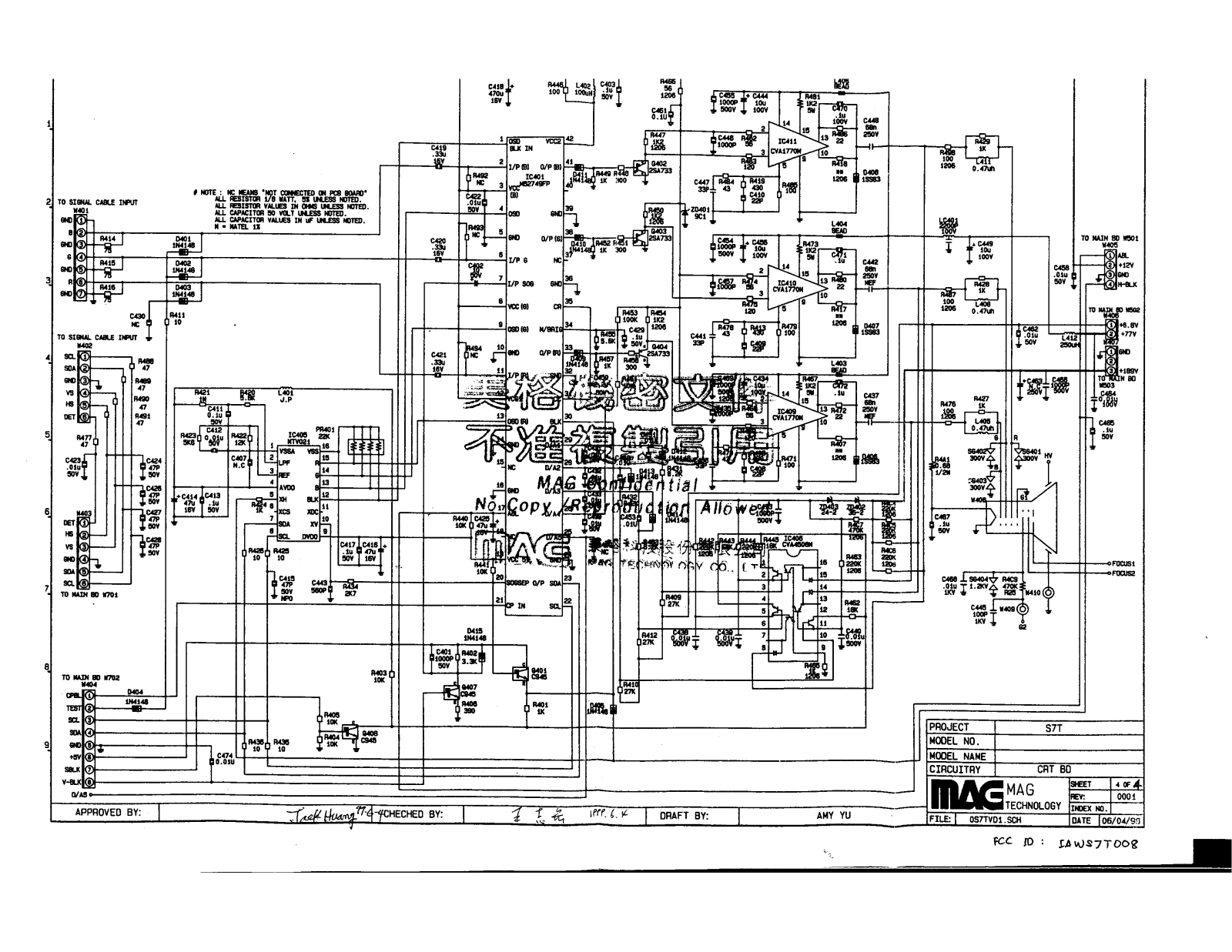 MAG IAWS7T008-S7T Schematic