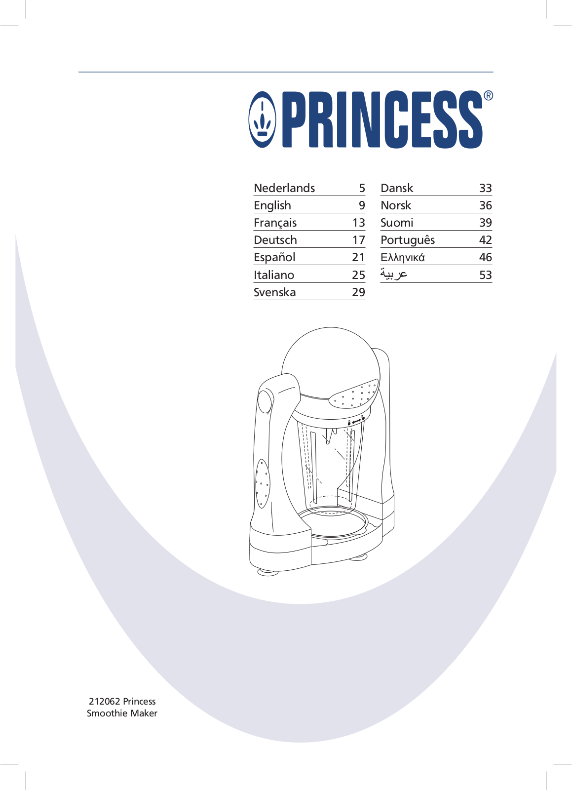 PRINCESS 212062 User Manual