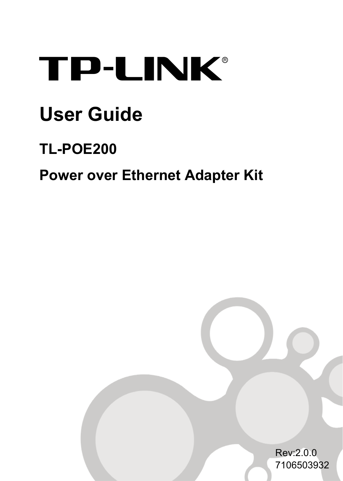 TP-Link TL-POE200 User Manual 2