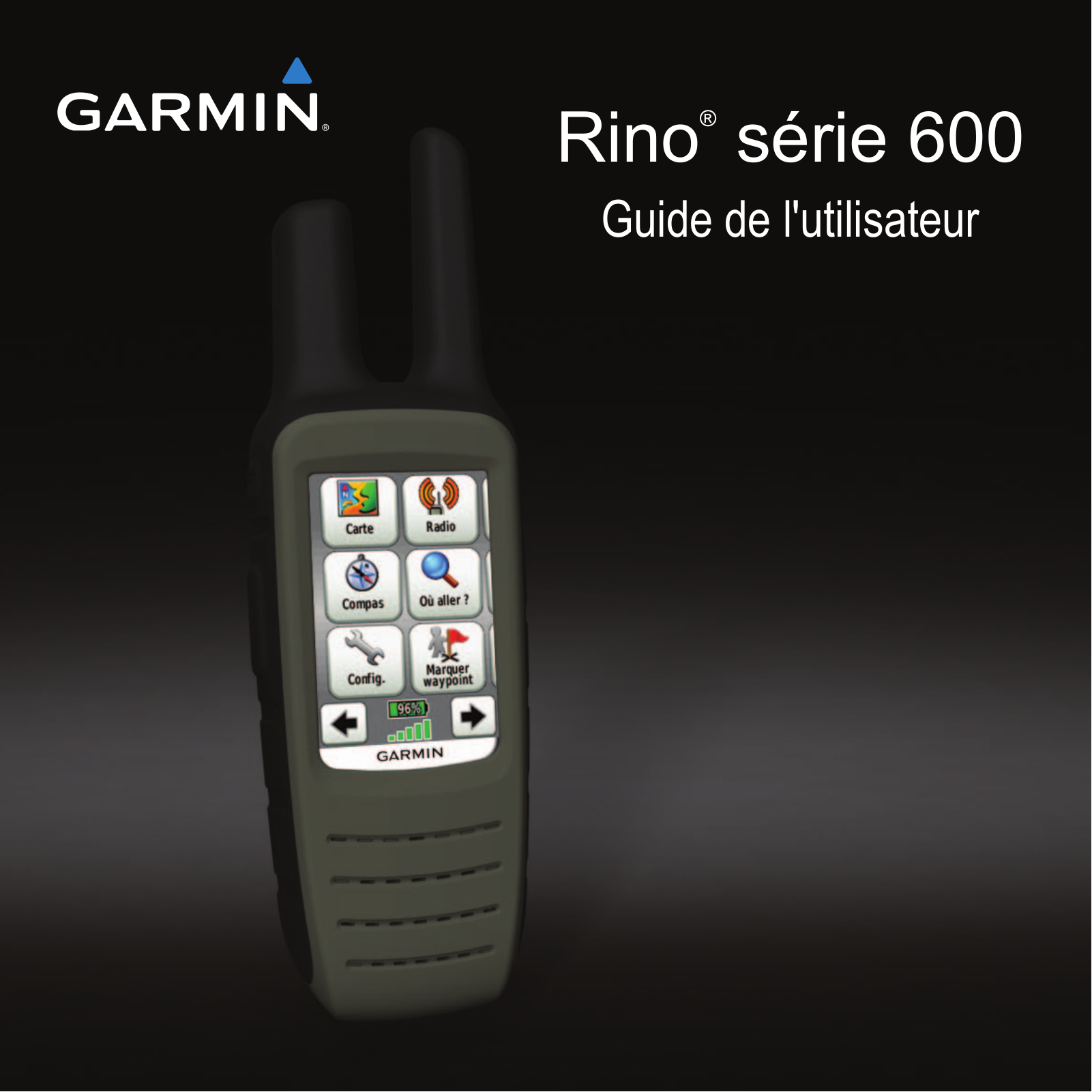 GARMIN Rino 655t, Rino 650, Rino 610 User Manual