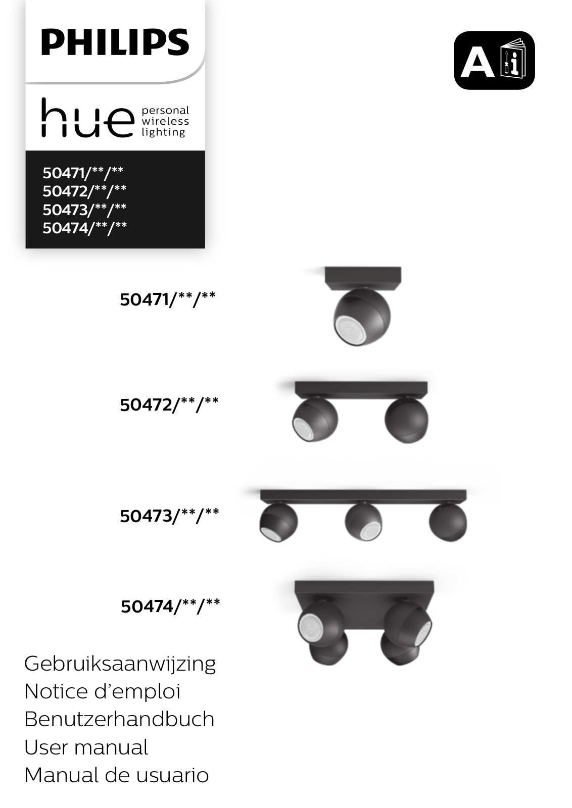 Philips 50471, 50472, 50473, 50474 User manual