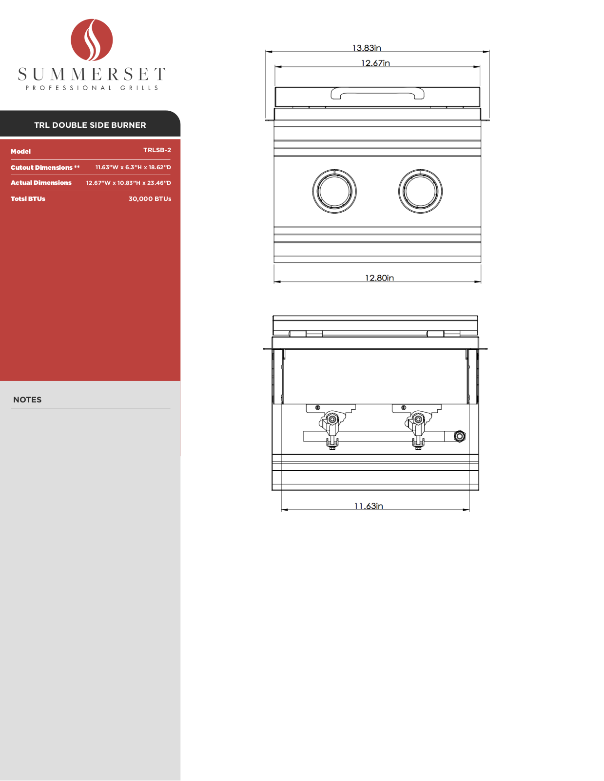Summerset Grills TRLSB2NG Specifications - ManualMachine.com