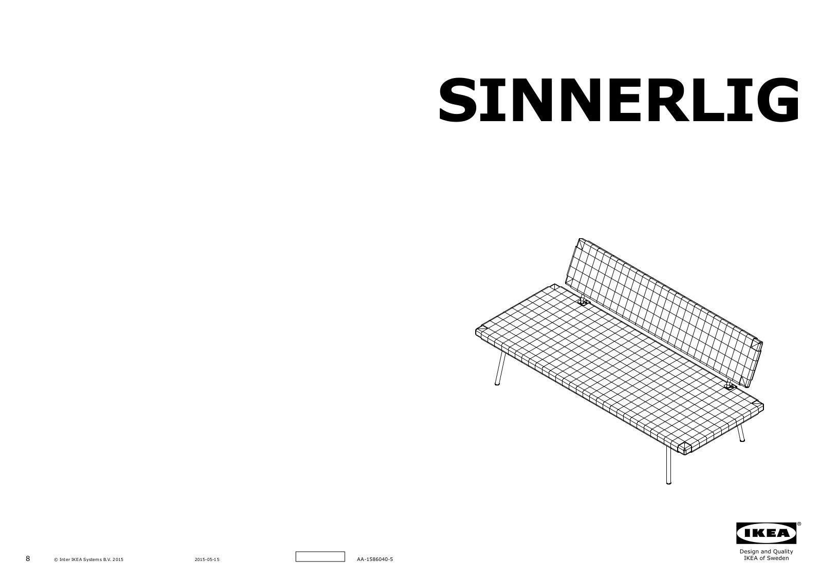 IKEA SINNERLIG User Manual