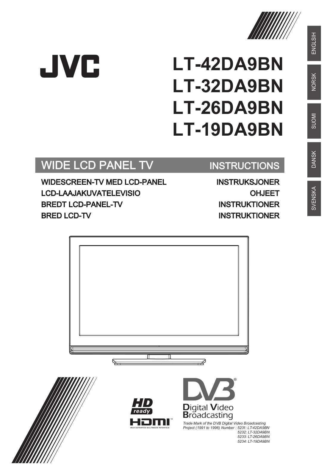 JVC LT-42DA9BN Instruction Manual