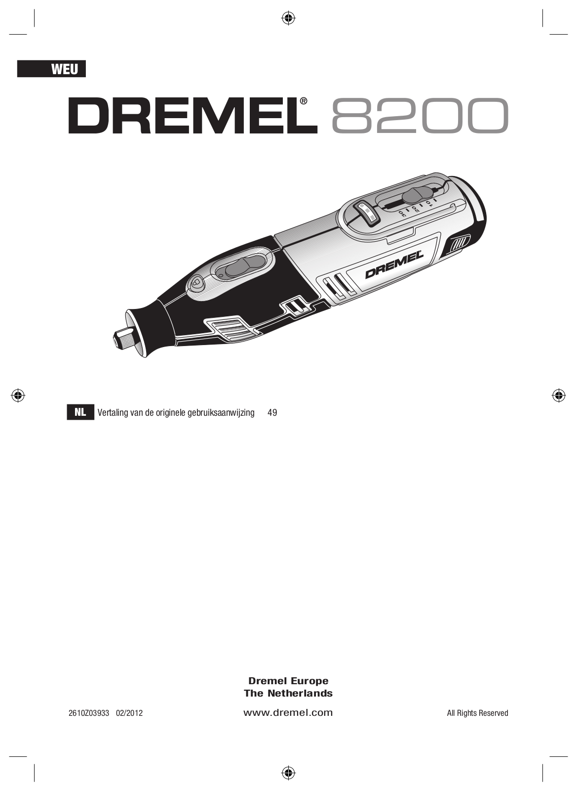 Dremel 8200 User manual