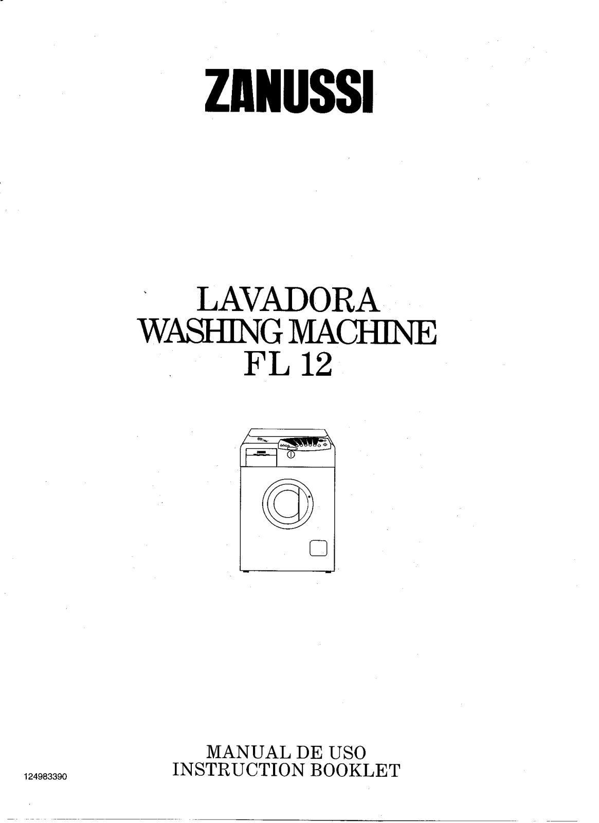 Zanussi FL12, FL12INPUT User Manual