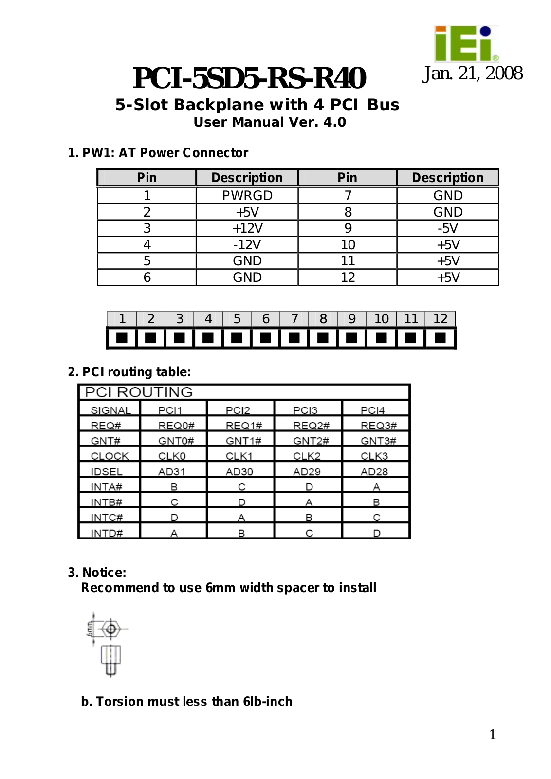 IEI Integration PCI-5SD5-RS User Manual